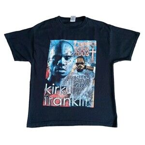 Vintage Kirk Franklin T-Shirt Men's Size Large 2006 Tour Graphic Short Sleeve